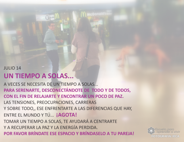 Un tiempo a solas...